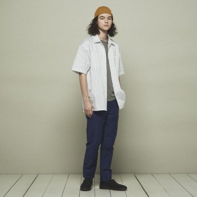 画像1: United Athle   T/C Stripe Work S/S Shirt 3Color