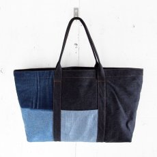 画像1: ETERNITY  Original Remake Denim Tote Bag RIGID DENIM HANDLE TYPE C (1)