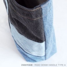 画像6: ETERNITY  Original Remake Denim Tote Bag WASHED DENIM HANDLE TYPE K (6)