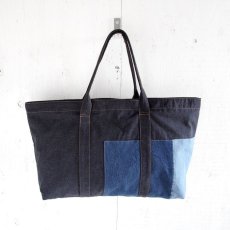 画像2: ETERNITY  Original Remake Denim Tote Bag RIGID DENIM HANDLE TYPE B (2)