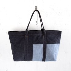 画像2: ETERNITY  Original Remake Denim Tote Bag RIGID DENIM HANDLE TYPE C (2)