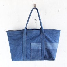 画像2: ETERNITY  Original Remake Denim Tote Bag WASHED DENIM HANDLE TYPE G (2)