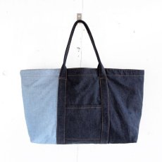 画像1: ETERNITY  Original Remake Denim Tote Bag RIGID DENIM HANDLE TYPE H (1)
