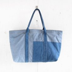 画像2: ETERNITY  Original Remake Denim Tote Bag WASHED DENIM HANDLE TYPE J (2)