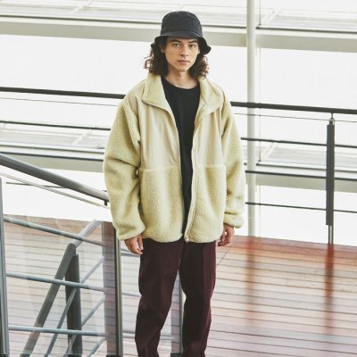 画像1: 予約商品 United Athle   Sheep Boa Fleece Stand Jacket