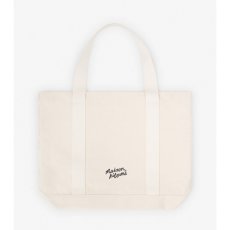 画像2: 予約商品 Maison Kitsune  Fox Head Tote Bag ECRU (2)