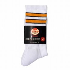 画像1: RED KAP   3P Line Socks  (1)