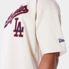 画像4: New Era   Los Angeles Dodgers MLB Rib Infill Light Beige Oversized T-Shirt (4)