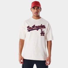 画像1: New Era   Los Angeles Dodgers MLB Rib Infill Light Beige Oversized T-Shirt (1)
