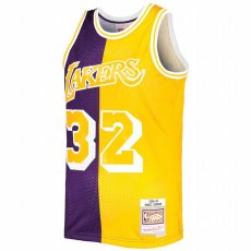 画像2: 予約商品 Mitchell & Ness   Magic Johnson Los Angeles Lakers Hardwood Classics 1984/85 Split Swingman Jersey (2)
