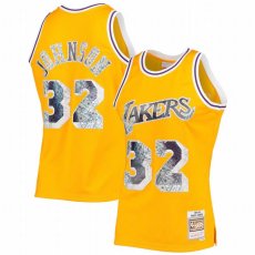 画像1: 予約商品 Mitchell & Ness   Magic Johnson Los Angeles Lakers 1984/85 Hardwood Classics NBA 75th Anniversary Diamond  Swingman Jersey (1)