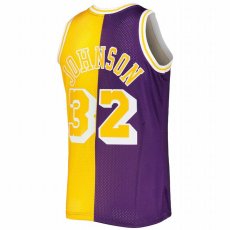 画像3: 予約商品 Mitchell & Ness   Magic Johnson Los Angeles Lakers Hardwood Classics 1984/85 Split Swingman Jersey (3)