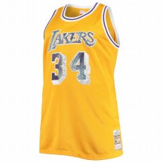 画像2: 予約商品 Mitchell & Ness  Regular Size Shaquille O'Neal Los Angeles Lakers 1996/97 NBA 75th Anniversary Diamond  Swingman Jersey (2)