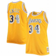 画像1: 予約商品 Mitchell & Ness  Regular Size Shaquille O'Neal Los Angeles Lakers 1996/97 NBA 75th Anniversary Diamond  Swingman Jersey (1)