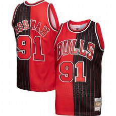 画像1: 予約商品 Mitchell & Ness   Dennis Rodman Chicago Bulls Hardwood Classics 1995/96 Split Swingman Jersey (1)