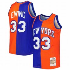 画像1: 予約商品 Mitchell & Ness   Patrick Ewing New York Knicks Hardwood Classics 1991/92 Split Swingman Jersey (1)