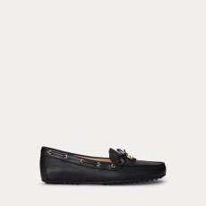 画像2: 予約商品 Lauren by Ralph Lauren  Wylie Leather Driver BLACK (2)