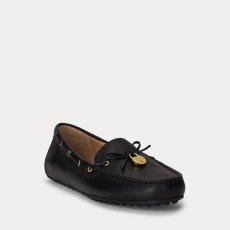 画像1: 予約商品 Lauren by Ralph Lauren  Wylie Leather Driver BLACK (1)