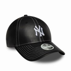 画像3: New Era WOMAN   New York Yankees Topstitch PU Black 9FORTY (3)