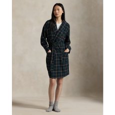 画像1: 予約商品 POLO RALPH LAUREN  Plaid Cotton Poplin Dressing Gown (1)