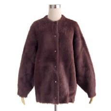 画像1: ETERNITY's SELECT   Double-face feather knit cardigan 2color (1)