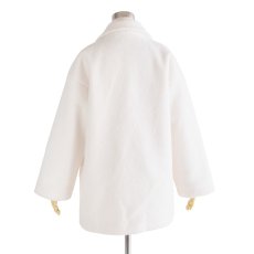 画像2: ETERNITY's SELECT   Knit shaggy double tailored jacket IVORY (2)