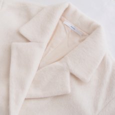 画像3: ETERNITY's SELECT   Knit shaggy double tailored jacket IVORY (3)