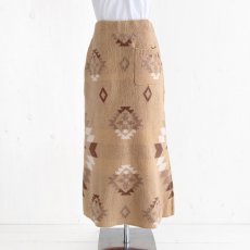画像2: ETERNITY's SELECT   Ortega pattern Knit long skirt (2)
