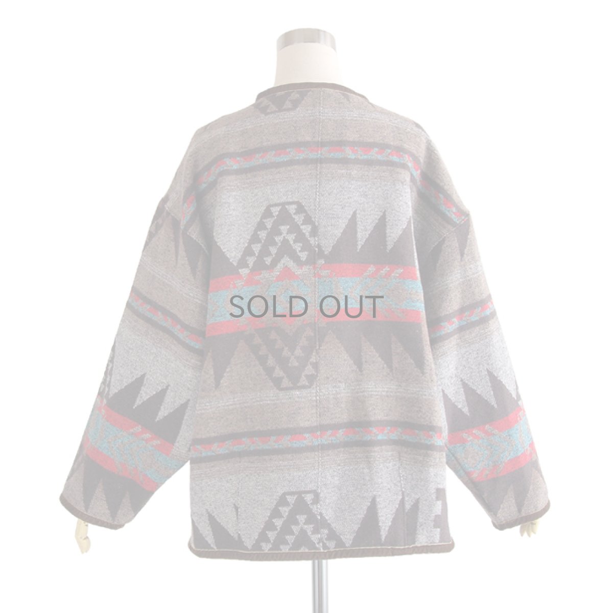 画像2: ETERNITY's SELECT  Jacquard V-neck jacket (2)