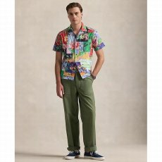 画像4: 予約商品 POLO RALPH LAUREN   Classic Fit Patchwork-print Oxford Shirt (4)