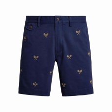 画像1: 予約商品 POLO RALPH LAUREN   Straight Fit Embroidered Racket Bedford shorts (1)