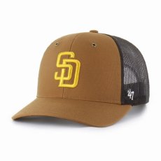 画像1: 予約商品 Carhartt x 47 BRAND   MLB San Diego Padres  '47 Trucker Cap (1)