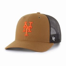画像1: 予約商品 Carhartt x 47 BRAND   MLB New York Mets '47 Trucker Cap (1)