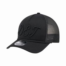 画像1: New Era   Detroit Tigers Black City Initial 9FORTY A-Frame M-Crown Trucker Hat (1)