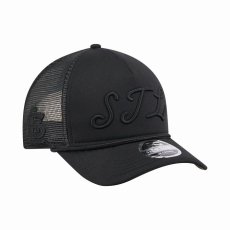 画像3: New Era   St. Louis Cardinals Black City Initial 9FORTY A-Frame M-Crown Trucker Hat (3)