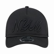 画像2: New Era   New York Mets Black City Initial 9FORTY A-Frame M-Crown Trucker Hat (2)