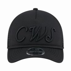画像2: New Era   Chicago White Sox Black City Initial 9FORTY A-Frame M-Crown Trucker Hat (2)