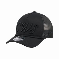画像1: New Era   Chicago White Sox Black City Initial 9FORTY A-Frame M-Crown Trucker Hat (1)