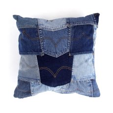 画像1: ETERNITY's SELECT  BHG Denim pocket cushion cover 3 Patterns (1)