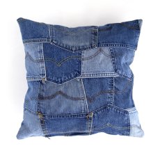 画像1: ETERNITY's SELECT  BHG Denim pocket cushion cover 2 Patterns (1)
