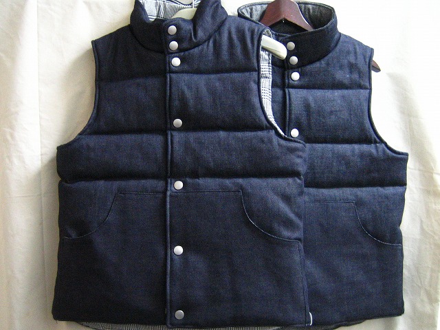 ORIGINAL DENIM VESTが出来上がりました。