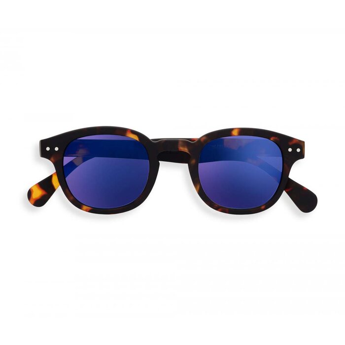画像1: IZIPIZI   Sunglasses Tortoise Blue Mirror Lenses (1)