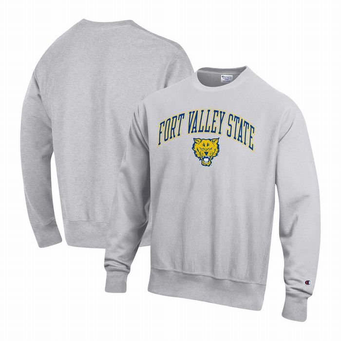 画像1: Champion   Fort Valley State Wildcats Logo Reverse Weave Crew (1)