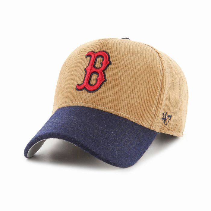 画像1: 47 BRAND   Boston Red Sox Corduroy Two Tone '47 MVP Cap (1)