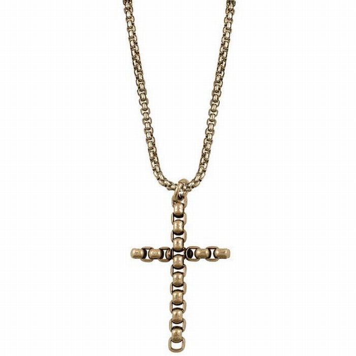 画像1: Ed Hardy   Single Metal Cross Necklace (1)