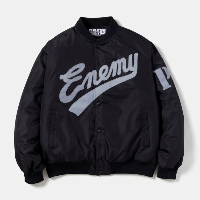 予約商品 Neighborhood x Public Enemy x Majestic Baseball Jacket 