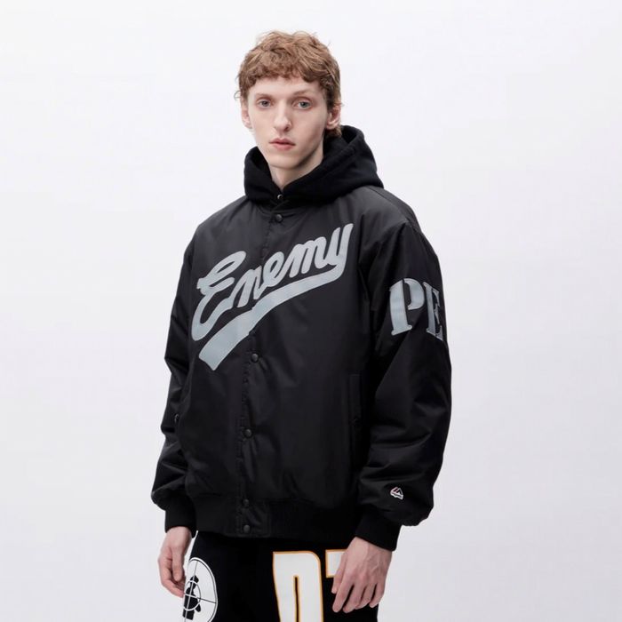 予約商品 Neighborhood x Public Enemy x Majestic Baseball Jacket 