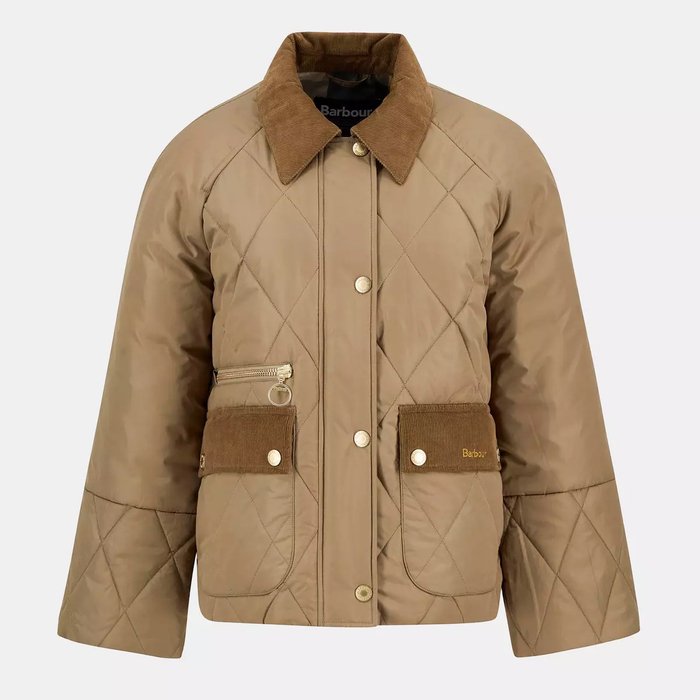 画像3: 予約販売 Barbour  Martha Quilted Jacket MILITARY BROWN (3)